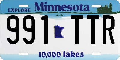 MN license plate 991TTR