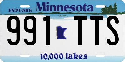 MN license plate 991TTS