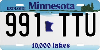 MN license plate 991TTU