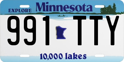 MN license plate 991TTY
