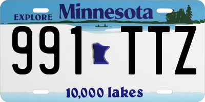 MN license plate 991TTZ