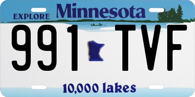 MN license plate 991TVF