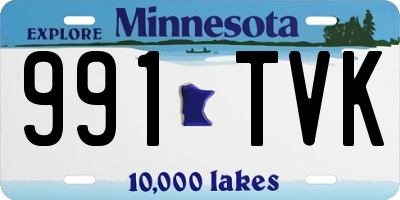 MN license plate 991TVK