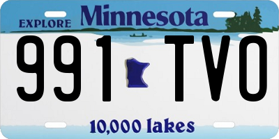 MN license plate 991TVO