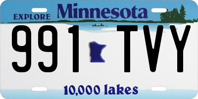 MN license plate 991TVY