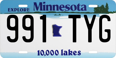 MN license plate 991TYG
