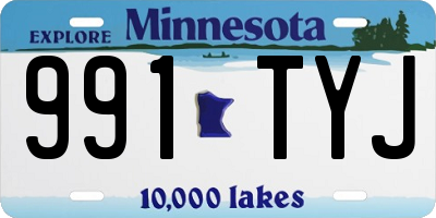 MN license plate 991TYJ