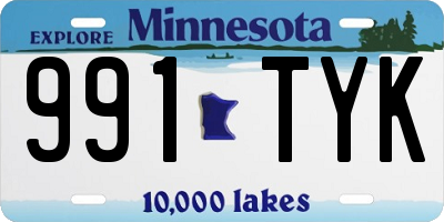 MN license plate 991TYK