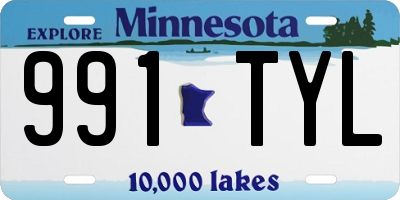 MN license plate 991TYL