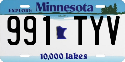 MN license plate 991TYV