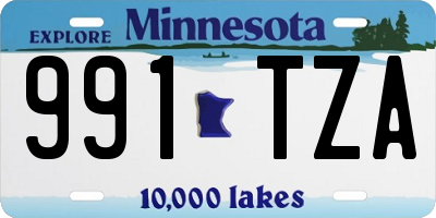 MN license plate 991TZA