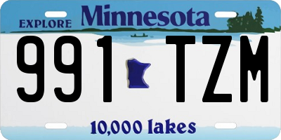MN license plate 991TZM