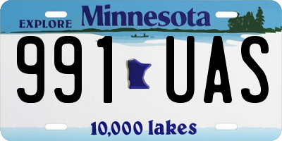 MN license plate 991UAS