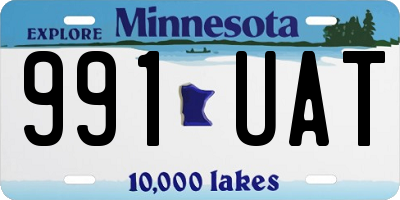 MN license plate 991UAT