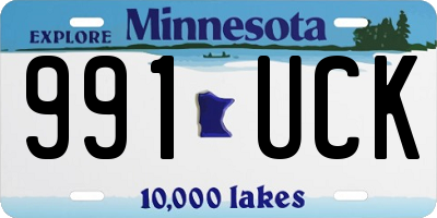 MN license plate 991UCK
