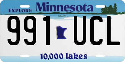 MN license plate 991UCL