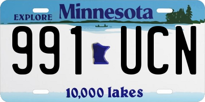 MN license plate 991UCN