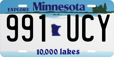 MN license plate 991UCY