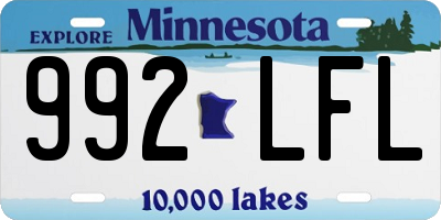 MN license plate 992LFL