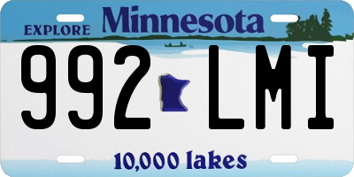 MN license plate 992LMI