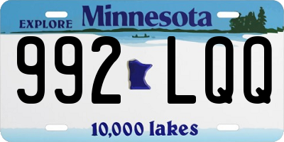 MN license plate 992LQQ