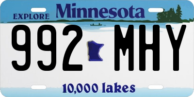 MN license plate 992MHY
