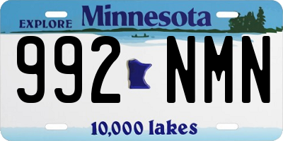 MN license plate 992NMN