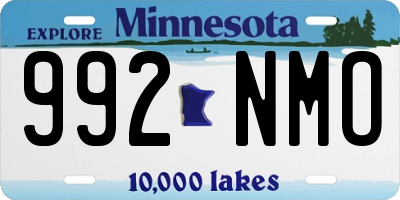 MN license plate 992NMO