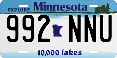 MN license plate 992NNU