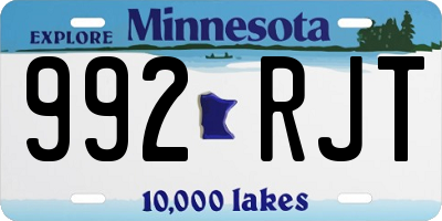 MN license plate 992RJT
