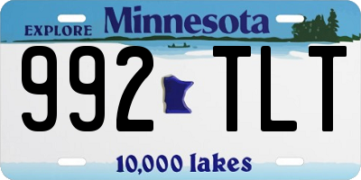MN license plate 992TLT