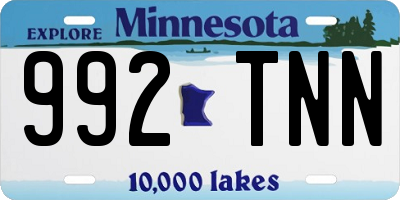 MN license plate 992TNN