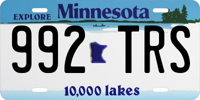 MN license plate 992TRS