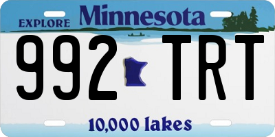 MN license plate 992TRT