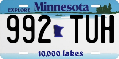 MN license plate 992TUH