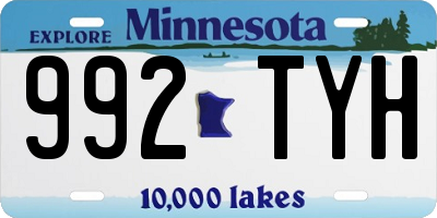 MN license plate 992TYH