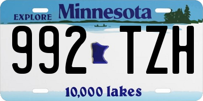 MN license plate 992TZH
