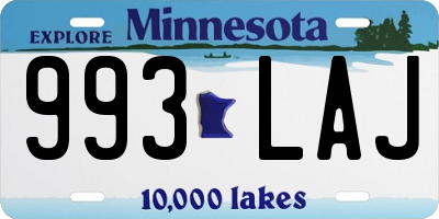 MN license plate 993LAJ