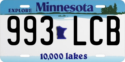 MN license plate 993LCB
