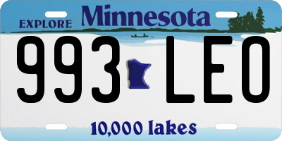 MN license plate 993LEO