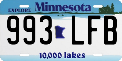 MN license plate 993LFB