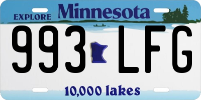 MN license plate 993LFG