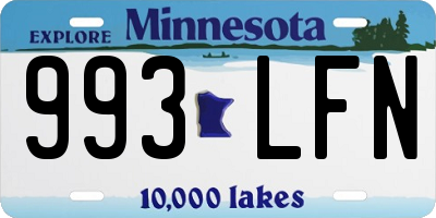 MN license plate 993LFN
