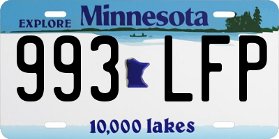 MN license plate 993LFP