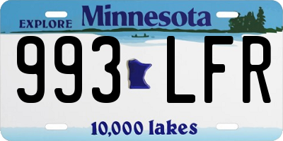MN license plate 993LFR