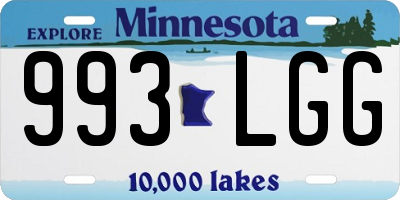 MN license plate 993LGG