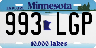 MN license plate 993LGP