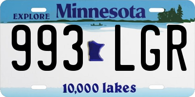 MN license plate 993LGR