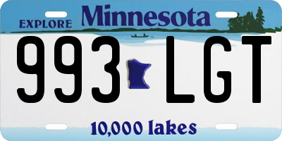 MN license plate 993LGT