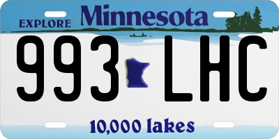 MN license plate 993LHC